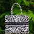 Black and White Leopard Printed Box Tote Bag - Uncommongifts.in